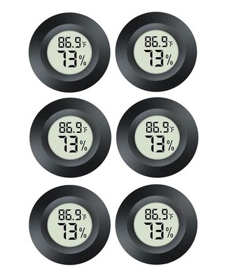 6 Pack Hygrometer Thermometer Digital Humidity Meter Indoor/Outdoor Humidity ...