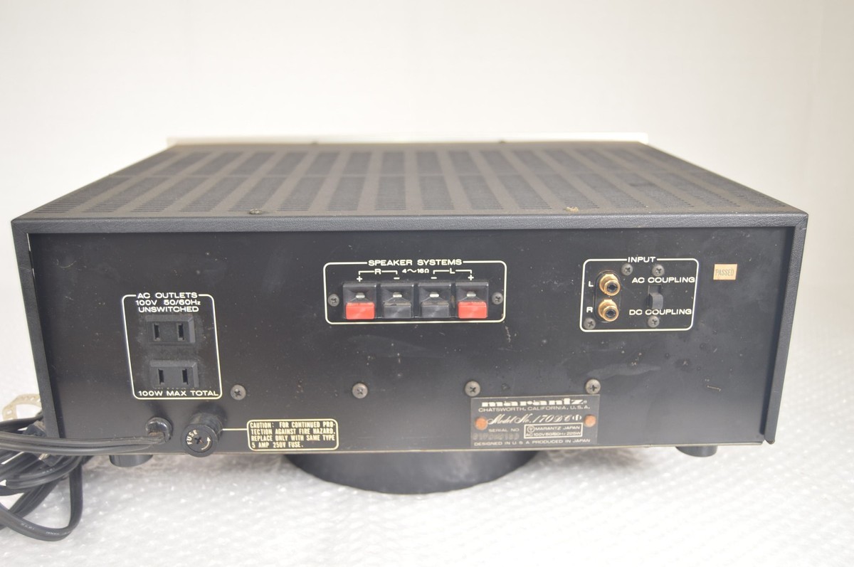 Marantz Model 170DC Stereo Power Amplifier Vintage Working