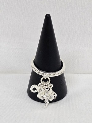 Ring Amor Liebe Unendlichkeit Lippen Herz CZ Plata 925 Mex. Sterling Silber Anillo