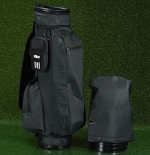 KNIGHT GOLF CARRY / CART BAG 3-WAY DIVIDERS GOLF BAG, BLACK ~ LOOK!!