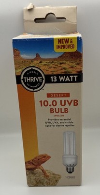 Thrive Desert 10.0 UVB Bulb for Desert Reptiles, 13W