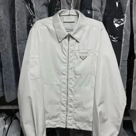 Prada White Nylon Jacket - Size 50, Authentic thumbnail 8