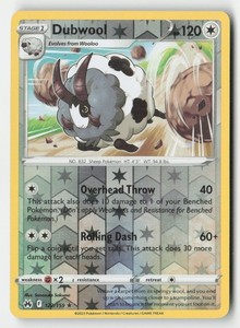 Dubwool 122/159 Crown Zenith Reverse Holo Rare