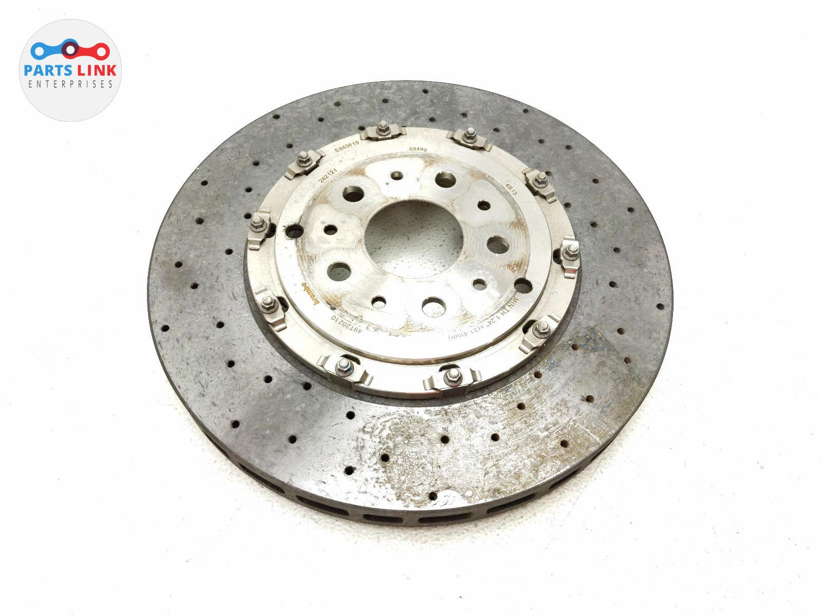 2008-14 FERRARI CALIFORNIA REAR BRAKE ROTOR DISC CARBON CERAMIC BREMBO F149 458