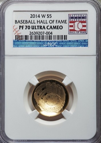 2014-W NGC Baseball 5,00 $ Gold Opening Day PF 70 Ultra Cameo