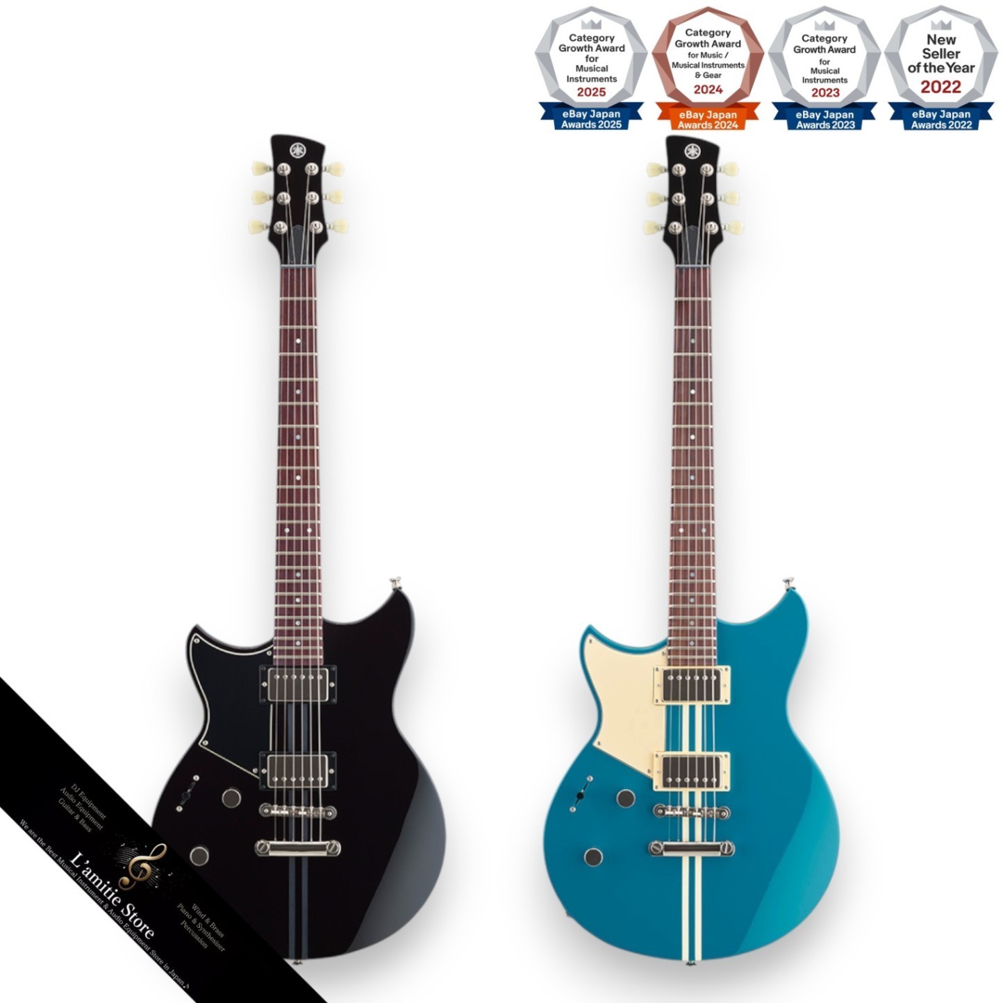 Yamaha Revstar RSE20L LeftHanded Electric Guitar 14Piece Set VOX Amp BL