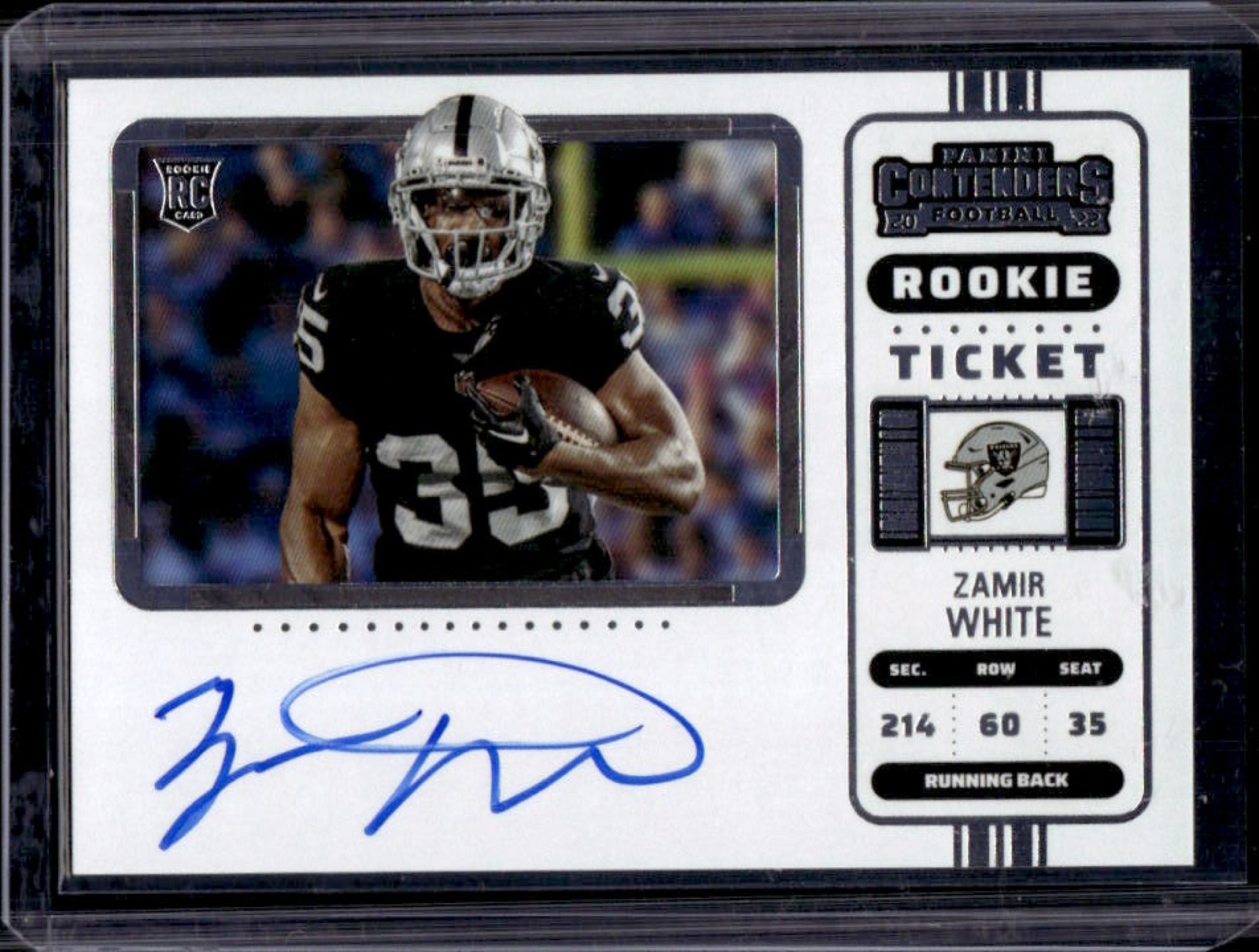 Zamir White Panini Contenders #142 Autograph