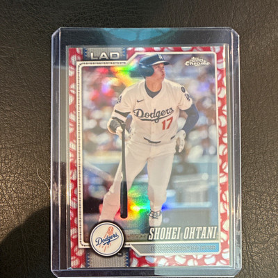 topps chrome 2026 shohei ohtani los angeles dodgers #1 baseball seems parallel