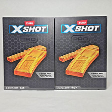 Zuru X-Shot X Shot Pro 1 Half Clip And 1 Full Clip Clips Only Two Boxes - New