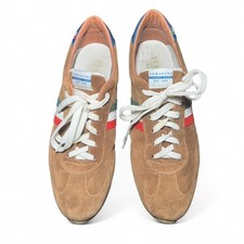 Sneakers basse Serafini in pelle scamosciata italiana EU 42 US 9 marrone retrò