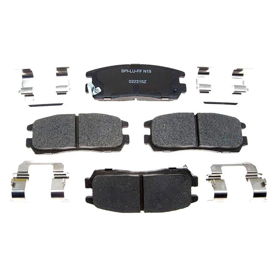 Rear Brake Rotors + Ceramic Brake Pads & Hardware For 1992-2002 Isuzu Trooper - Image 2 of 4