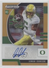 2020 Panini Prizm Draft Picks Rookies Neon Orange 131/149 Juwan Johnson Auto rf2