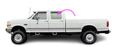 Fit: 87-1994 Ford F350- 4D CrewCAB Driver Side Rear Left Door Window Glass Dark
