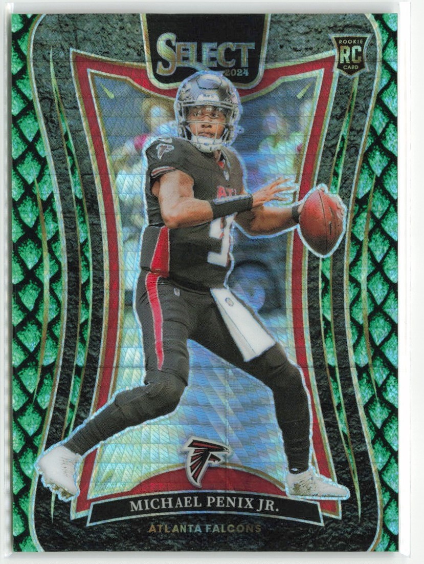 2024 Panini Select Michael Penix Jr #371 Dragon Scale RC /81 Falcons