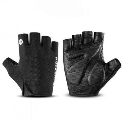 Fingerlose Fahrradhandschuhe Größe L schwarz
