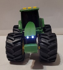 John Deere Toy Tractor W/ Lights Sounds Push Button - Missing Exhaust Works