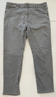 American Eagle Men's Gray Jeans 36 x 32 (meas 36 x 30) EasyFlex Athletic Fit