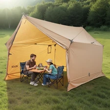 VEVOR Cabin Hot Tent with Stove Jack Lightweight Waterproof 2 Persons Camping