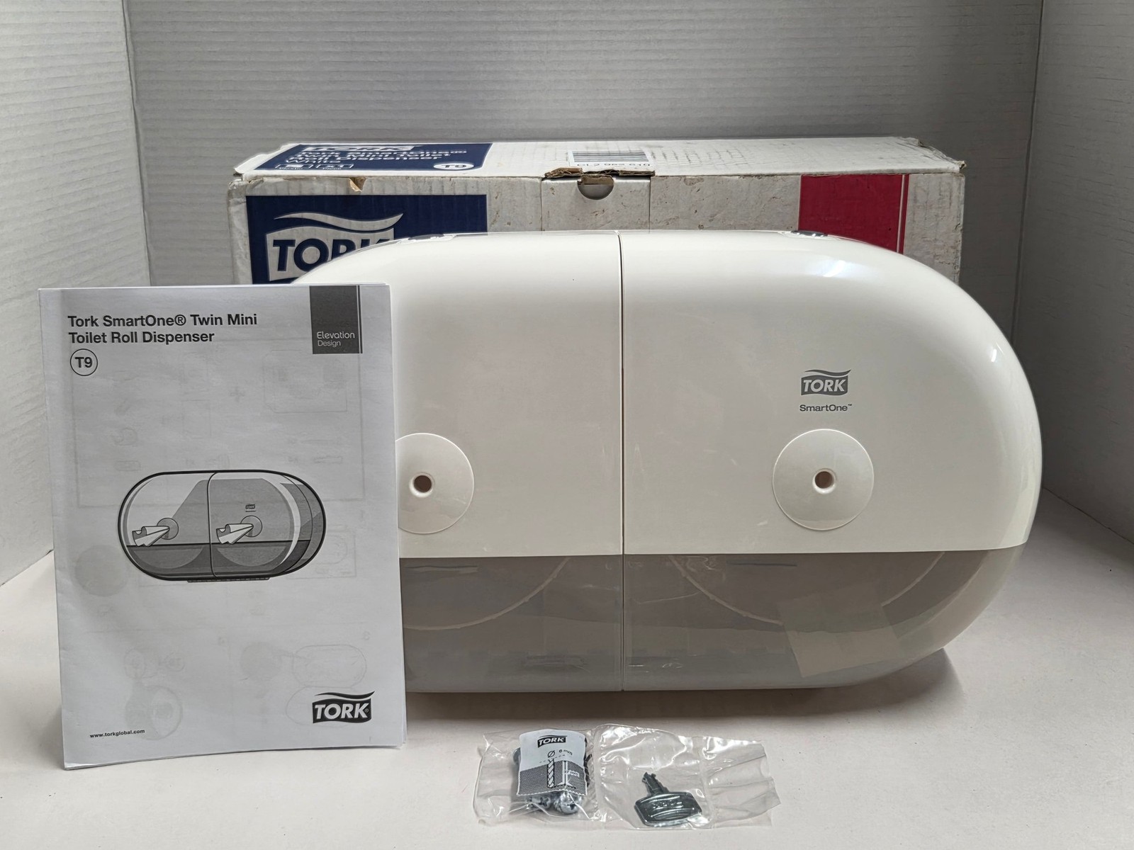 Dispenser Tork SmartOne Twin Mini Toilet Roll  White T9