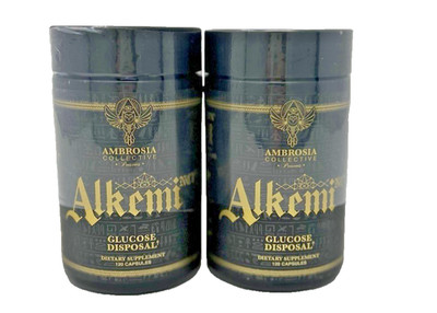 [2-Pack] Ambrosia Collective Alkemi Glucose Disposal 120ct Exp 08/2025