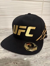 UFC x Venum Authentic Fight Night Black Gold Snapback Hat