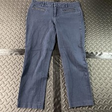 Tommy Hilfiger Pants Womens 6 Blue Madison Stretch Slim Dress Trousers