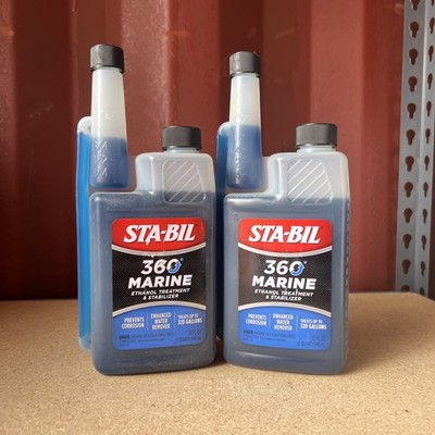 2 Pack StaBil 22240 Marine Ethanol Formula 320 Gallons 360 degrees 32 oz Sta-Bil