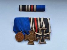 3 medalbar      germany ww1  preussen  + feldbar iron cross