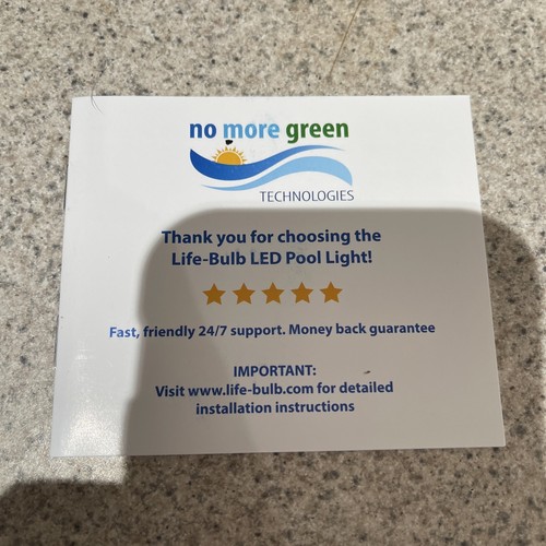 Life-Bulb LED Color Pool Light Bulb 120V RGB Change OPEN BOX Tested! USA SHIP! - Picture 13 of 19