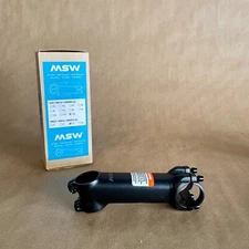 MSW 17° Stem, 120mm length, 31.8mm clamp, +/- 17°, 1 1/8", Black, Aluminum, MTB