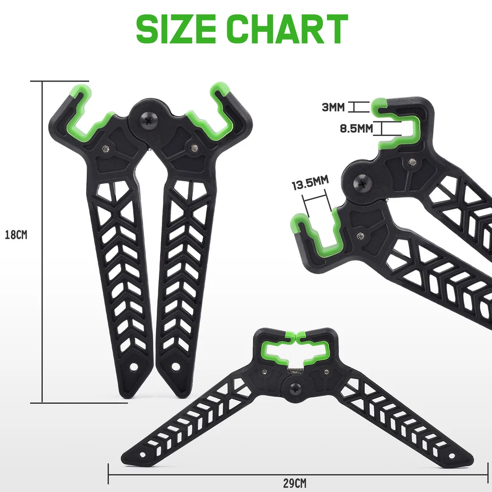 18cm Archery Bow Stands Jack Kick Stand Shooting Holder Rack for Compound Bow - Image 2 of 4