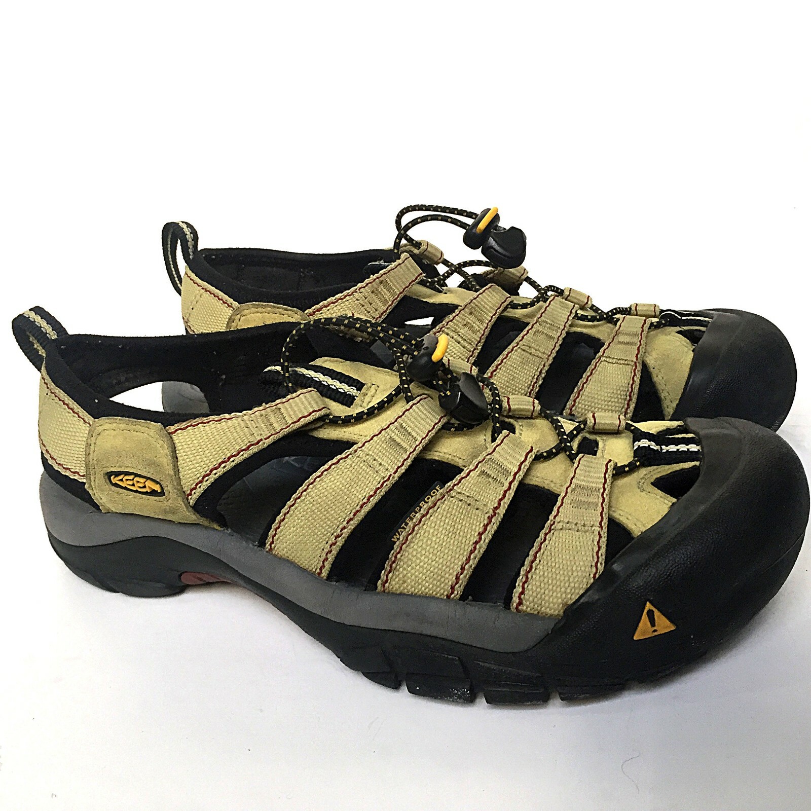 Sandali Keen Uomo Taglia 8 Newports Giallo Impermeabili Scarpe da Escursionismo