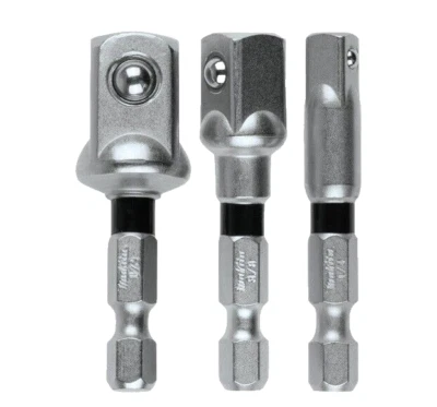 Makita Impact XPS Socket Adaptor Set (1/4, 3/8, 1/2" x 50mm) 3 Piece E-18982 - image 1 of 3
