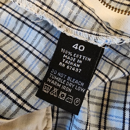 Ralph Lauren Polo Jeans Co Men's Shorts Flat Front Blue Plaid Size 40 - Picture 10 of 13