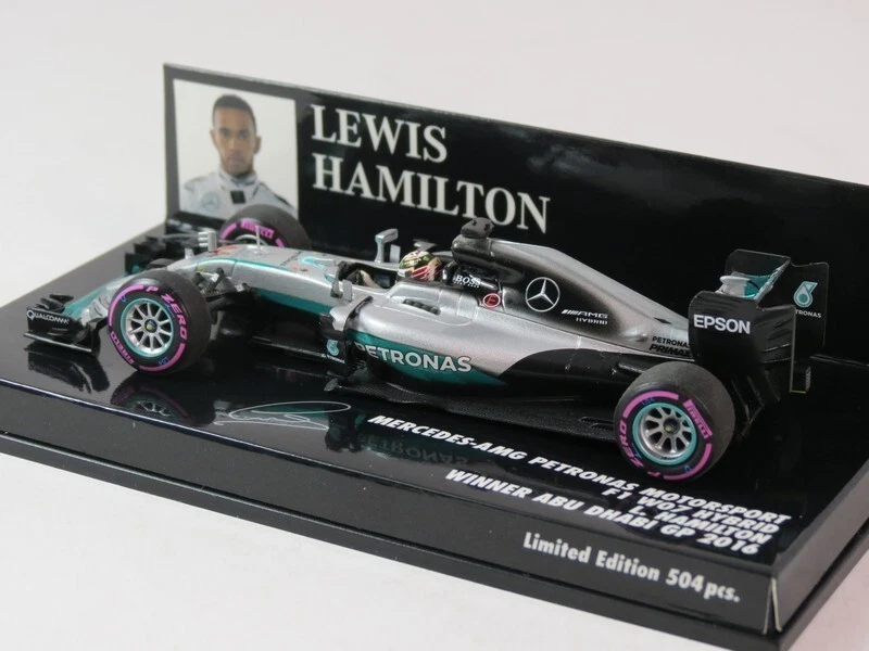 MINICHAMPS Mercedes W07 Lewis Hamilton Winner Abu Dhabi Gp 2016 1/43 410160744 - Bild 2 von 4