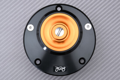 Schnell Benzinklappe Farbe Orange mit Schlüssel für Triumph Daytona 900 1993-1997