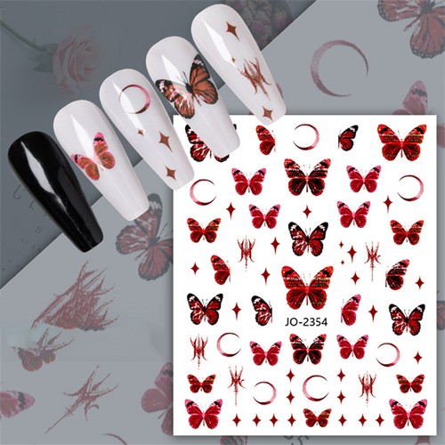 12 Sheets Nail Sticker Easy to Paste Nail Art Decoration Spring Summer Nail Art eBay