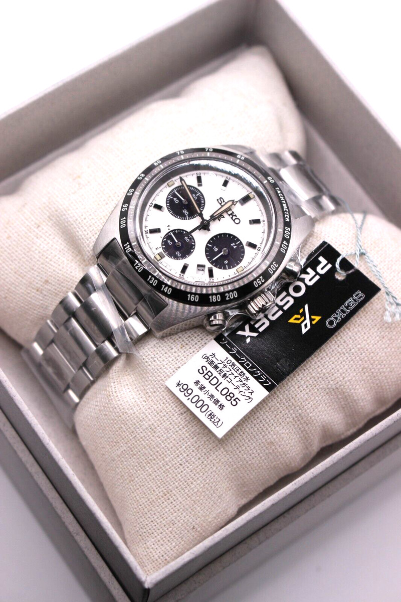 SEIKO SBDL085 SPEEDTIMER Watch Prospex Solar Chronograph Panda