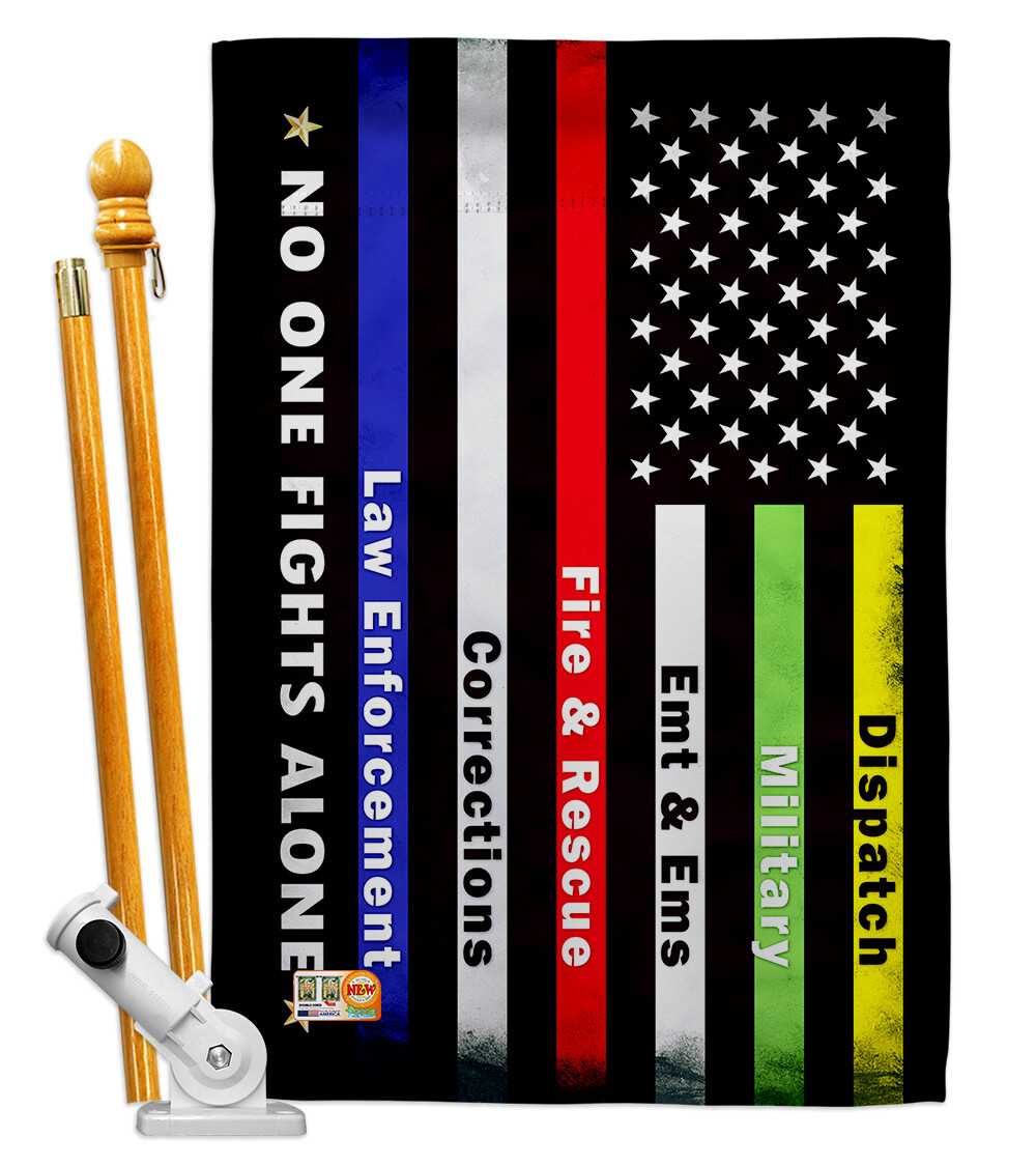 NIGHT BUTTERFLY First Responders Heldenflagge | 30,5 X 45,7 Cm, Doppelseitig | Für Krankenschwestern, Polizei, Feuerwehr & Militär