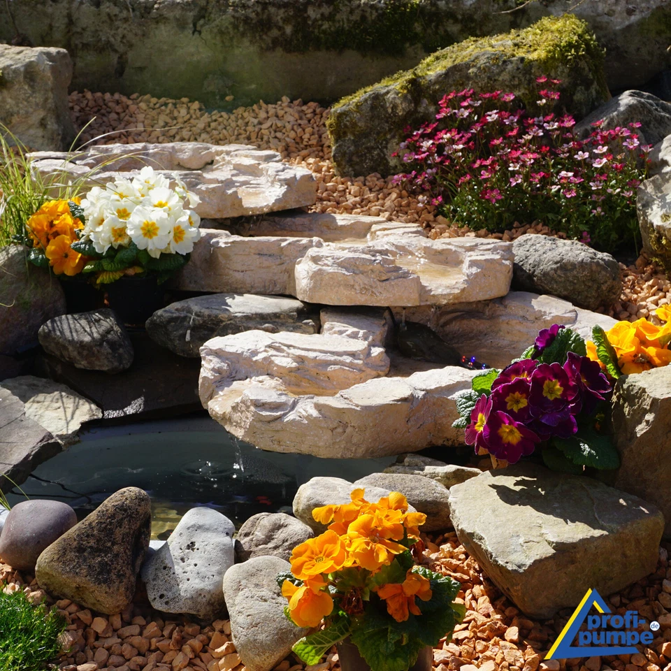 BACHLAUF WASSERFALL GARTENBRUNNEN WASSERSPIEL SCHALE BACHLAUFSCHALE TEICHPUMPE - Bild 4 von 4