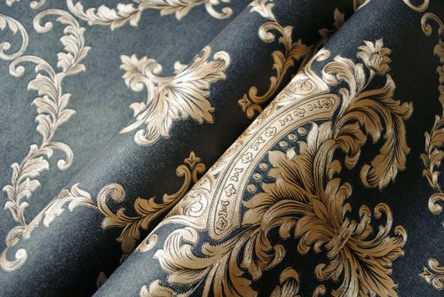 1M Embossed Texture Wallpaper Metallic 3D Damask Wall Roll Washable PVC Decor - Picture 7 of 8