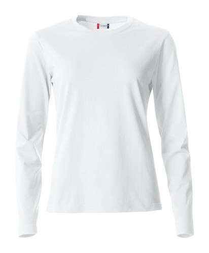 CLIQUE T-shirt Maglietta BASIC-T LADIES Maglia Manica Lunga Donna 100% Cotone - Foto 7 di 33