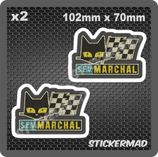 x2 S.e.v Marchal Garage Stickers USA Vintage RETRO Fuel Motorsport LeMans 24hr