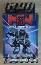 1x Dark Age : Booster Pack: Stickered New Sealed Product - Mech Warrior Minia