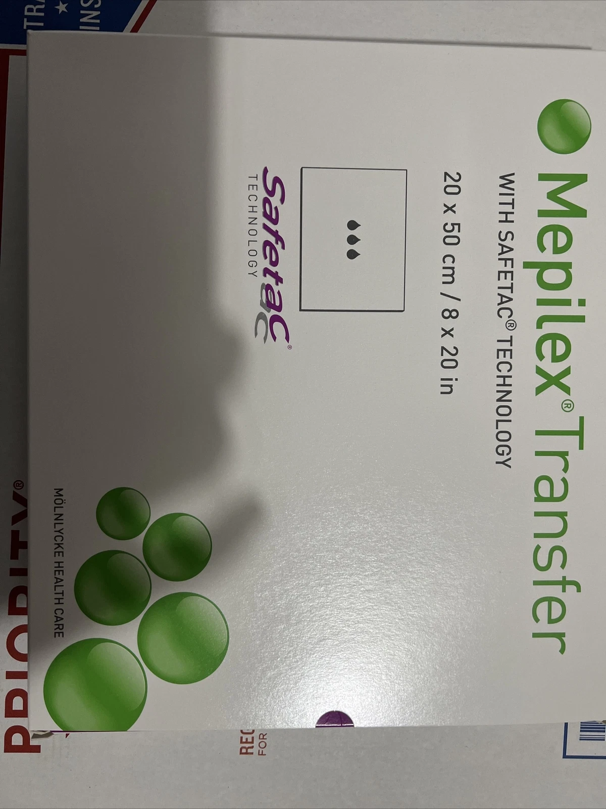 Mepilex Transfer Silicone Dressing, 8x20 inch - 4 Pack