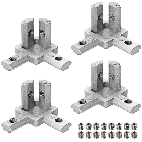 4pcs Profilverbinder Eckverbinder 3-Weg Befestigungswinkel 40mm Aluprofil