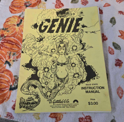 Gottlieb Genie ORIGINAL manual