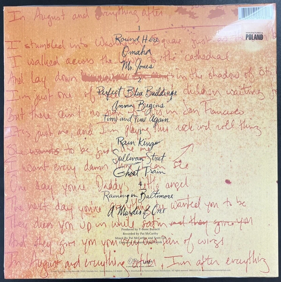 COUNTING CROWS AUGUST AND EVERYTHING AFTER VINYL 2LP 180G IMPORT SEALED MINT - Image 2 of 2