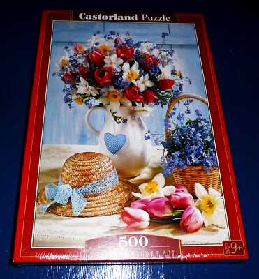 Castorland Puzzle 500 Teile Spring in Flower Pot   OVP 47 cm x 33 cm