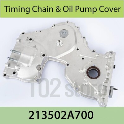 OEM 213502A700 Timing Chain & Oil Pump Cover for Hyundai